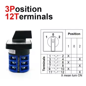 Электрический поворотный переключатель CNMAWAY LW28-32