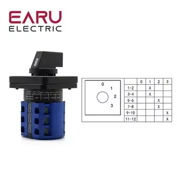 Электрический поворотный переключатель EARUELECTRIC LW26-20