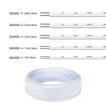 Электрический провод DelightFire 12В 220В RGB медный 5/10/20 м