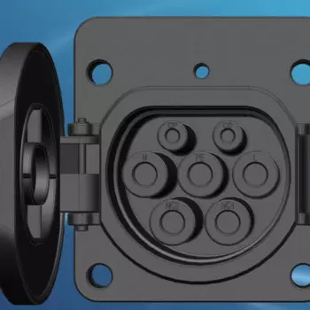 Электрический разъем 16A 32A GB Черный DC AC EV socket