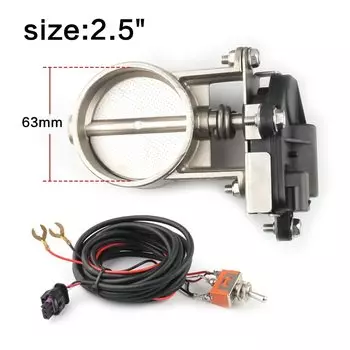 Электрический регулирующий клапан выхлопной системы 2 "/2,25"/2,5"/2,75"/3" Выпускной регулирующий клапан-низкое давление для выхлопной трубы