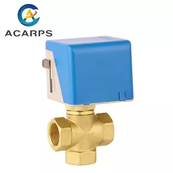 Электрический шаровой клапан Acarps 3/4" 1", латунный