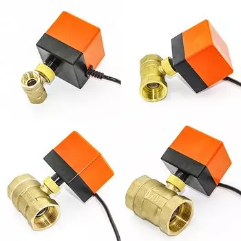 Электрический шаровой кран Acarps латунный 220В