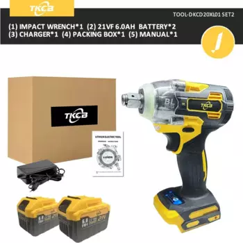 Электрический ударный гайковерт TKCB 520n.M 1/2 дюйма литий-ионный аккумулятор 18 В