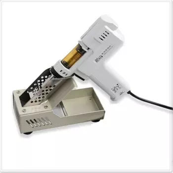 Электрический вакуумный отсос для припоя, 110 В/220 В, пистолет с припоем, нагревательный сердечник, всасывание олова, металлический сердечник ффонарь, 100 Вт