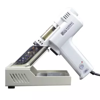 Электрический вакуумный отсос для припоя, 110 В/220 В, припой с присоской, нагревательный сердечник, всасывание олова, металлический сердечник с ффонарь ком, 90 Вт