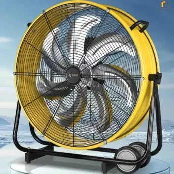 Электрический вентилятор, сильный промышленный ветровой цилиндрический вытяжной вентилятор, коммерческий умный вентилятор из чистой меди, высокий ветер