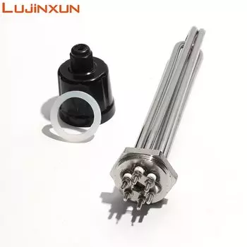 Электрический водонагревательный элемент Lujinxun DN32 DN40 220В 3/4.5/6/9/12 кВт