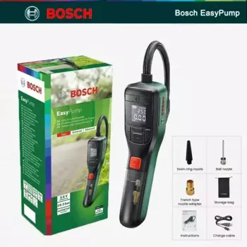 Электрический воздушный насос Bosch EasyPump, беспроводной насос для сжатия воздуха, дисплей 3,6 В, psi, портативный насос для надувания шин, модель