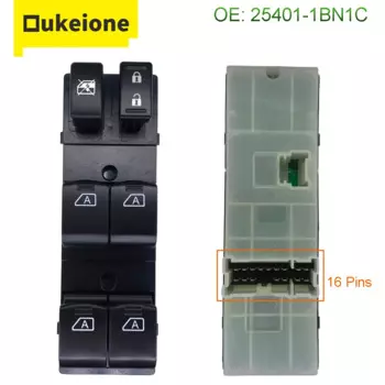 Электрический выключатель стеклоподъемника для Infiniti EX25, EX35, EX37, FX30d, FX35, NISSAN V9X, кнопка регулятора 25401-1BN1C 254011BN1C