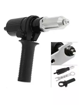 заклепочник на шуруповерт Профессиональный электрический пистолет для заклепок, Клепальный Инструмент, сердечник, тяговые аксессуары, беспроводной клепальный пистолет, адаптер для дрели, вставные гайки, инструменты