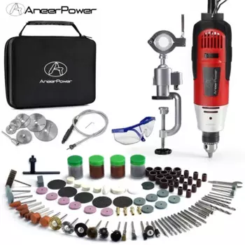 Электродрель Dremel, 260 Вт, с аксессуарами