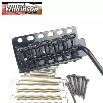 Электрогитара Wilkinson ST Tremolo System Bridge + Bent Steel Saddles WV6 Black