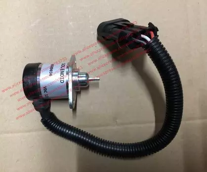 Электромагнит Bobcat 6689034 для выключения 1 г577-60011, 12 В, Bobcat S220, S250, S300, S330, S750, S770, S850, A300, A770, T2250, T250, T300, T320, T750