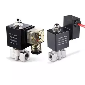 Электромагнитный клапан Acarps из нержавеющей стали для масла 1/8", 1/4", 3/8", 16 бар