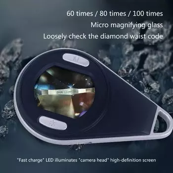 Электронная цифровая лупа для чтения, 60X-100X, лупа для микроскопа со светодиодной подсветкой, дропшиппинг