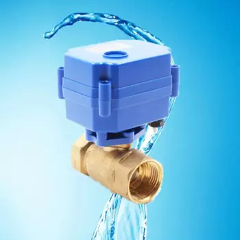 Электронный 2-ходовой моторизованный шаровой клапан, латунный Электрический моторизованный управляющий клапан для орошения