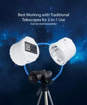 Электронный окуляр высокой четкости Wi-Fi 2K, 4 миллиона, телескоп, наблюдение за птицами и другие калибры общего назначения, окулярная камера