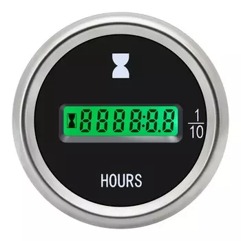 Электронный счетчик часов, 52 мм, цифровой счетчик часов, универсальный для мотоциклов, автомобилей, лодок, квадроциклов, 12 В, 24 В