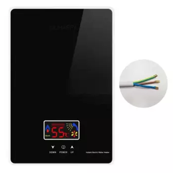 220 В 6000 Вт мгновенный безрезервуарный электрический водонагреватель для ванной и кухни мгновенный нагрев водонагреватель с ЖК-дисплеем