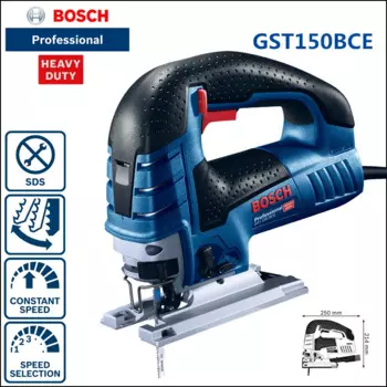 Электропила Bosch GST 150, электропила для столярных работ, электроинструменты, пила для резки металла, бытовая проволочная пила, Тянущая пила