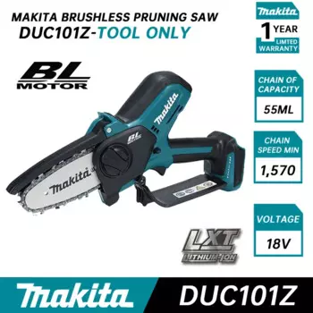 Электропила Makita DUC101Z, беспроводная, 100 мм, LXT, 18 в