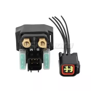 Электростартер для мотоцикла электромагнитное реле + вилка для Yamaha RAPTOR 125 250 700 YFM125R YFM250 YFM700 RHINO VIKING YXM 700