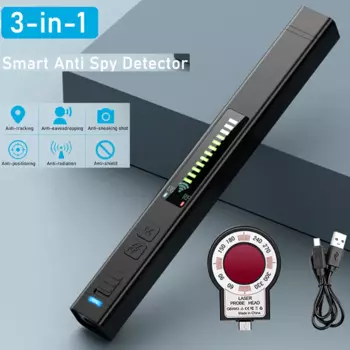 Элитные детекторы скрытых камер, детектор ошибок RF, GPS-трекер, искатель, беспроводное прослушивающее устройство, 12 уровней чувствительности