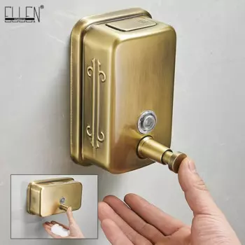 Античный бронзовый диспенсер для жидкого мыла ELLEN HOMEDECOR