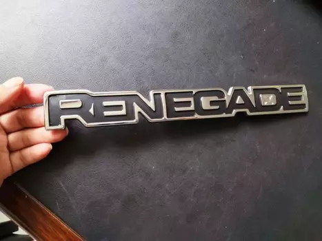 Эмблема автомобиля, эмблема, табличка из АБС-пластика, наклейка, значок, логотип автомобиля для авто эмблема RENEGADE