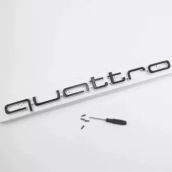 Эмблема на переднюю решетку автомобиля из АБС-пластика для Audi Quattro Logo A3 A4 A5 A6 A6L A7 A8 Q3 Q5 Q7 S3 S4 S5 RS3 RS4 RS6 Аксессуары для значков