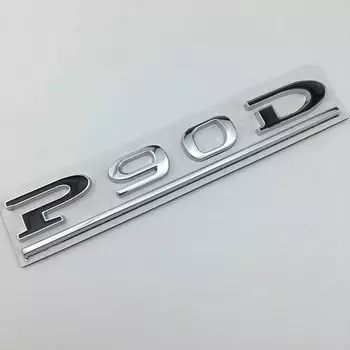 Эмблема P75D P85D P90D P100D из АБС-пластика с надписью для Tesla Model 3 Model X Model S, значок для багажника, красная, Черная