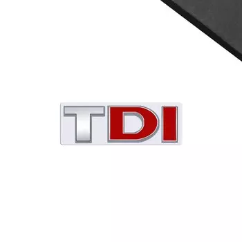 Эмблема TDI, Стайлинг автомобиля, 3D наклейка, металлическая передняя решетка капота, значок для Passat Golf Jetta POLO Touareg Touran, украшение для сиденья и тела