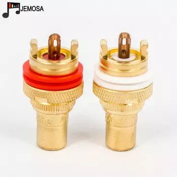 JEMOSA Адаптер аудио разъемов RCA белый красный