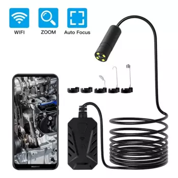 Эндоскоп HD1944P с Wi-Fi и автофокусом, 5,0 МП