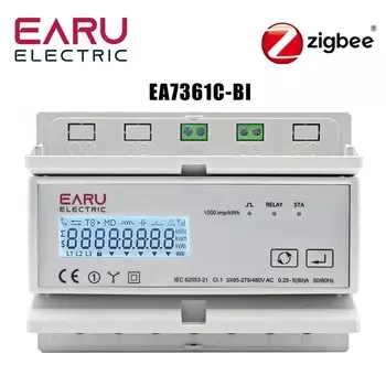 Энергосчетчик Tuya WiFi ZigBee EARUELECTRIC