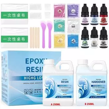 Эпоксидная смола 1:1 прозрачная 500/1000 мл