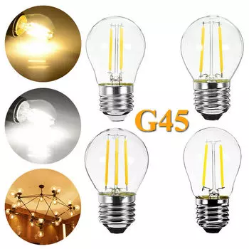 ЭРАНПО Светодиодная лампа Эдисон E27 G45 2Вт/4Вт/6Вт Холодный/теплый белый