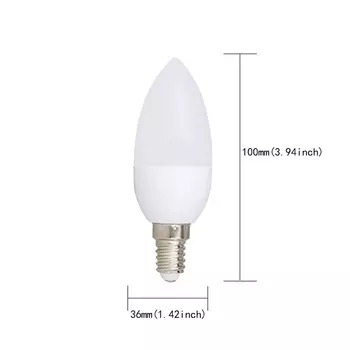 ЭРАНПО Светодиодная лампа-свеча 3Вт E14 E27 E12 B22 B15 110V 220V