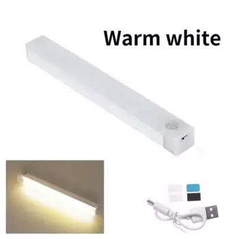 Светодиодные барные светильники с датчиком движения, перезаряжаемый индукционный ночник, беспроводной портативный светильник для шкафа для кухни, гардероба