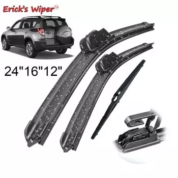Эрик, стеклоочистителя передние и задние стеклоочистителей Набор для Toyota RAV4 XA30 Тойота Рав 4 2005 - 2012 лобовое стекло окна 24 "+ 16" + 12"
