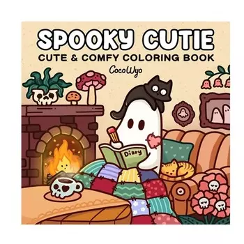 JESJELIU Книжка-раскраска Spooky Cutie