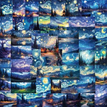 Эстетические наклейки МCHUAJUAN, звёздное небо, ПВХ