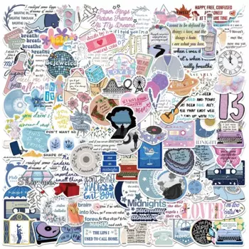 Эстетические наклейки с текстами песен Тейлор Свифт