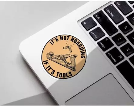 Это не наступайте, если это инструменты, наклейки, забавная наклейка из плотника, деревянная водостойкая виниловая наклейка, аксессуар, каска, 15 см, ПВХ