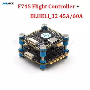 JHEMCU F745 Контроллер полета Стек GF30F745-MPU Контроллер полета BLHELI_32 45A/60A 4in1 ESC 3-6S 30X30mm для FPV Freestyle