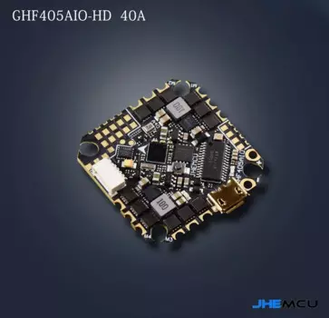 JHEMCU GHF405AIO-HD 40A F405 Контроллер полета BLHELIS 40A 4in1 ESC 2-6S