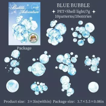 Jianwu Bubble Adventure Series Dream Bubble наклейки ПЭТ