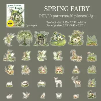 Набор стикеров JIANWU "Четырехсезонная серия эльфов"