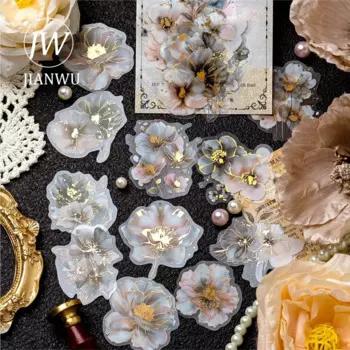 Jianwu цветочные наклейки для журналов